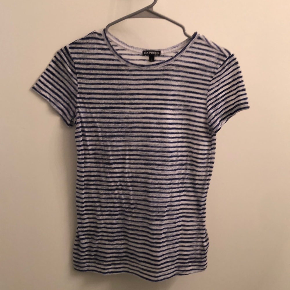Express Striped T Shirt Small